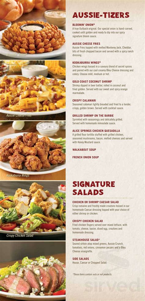 google outback restaurant|outback menu specials.